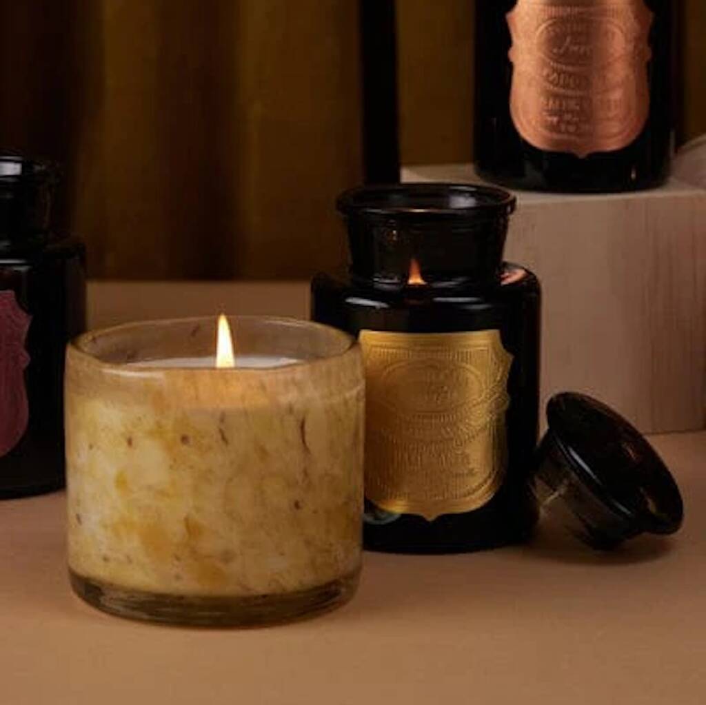 Palo Santo Black Apothecary Candle, 1 of 3
