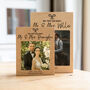 Personalised We Tied The Knot Wedding Gift Photo Block, thumbnail 3 of 3