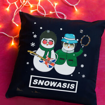 Snowasis Christmas Cushion, 2 of 3
