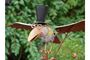 Toucan Top Hat Garden Wind Spinner One.37m Rusty Metal, thumbnail 1 of 4