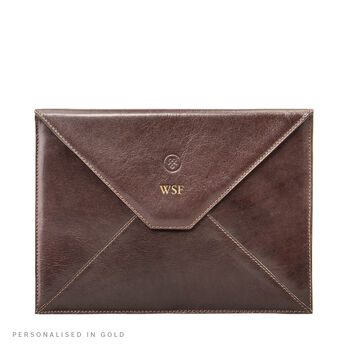 Personalised Leather iPad Air Envelope Case 'Ettore', 4 of 12