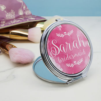 Personalised Wedding Compact Mirror, 7 of 7