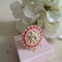 Pink Pearl Meenakari Gold Ring, thumbnail 1 of 6