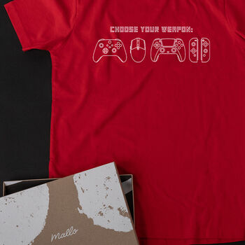 ‘Choose Your Weapon’ Game Controller T Shirt, 2 of 6
