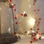 Cabana Red Beaded Mains Fairy Lights, thumbnail 2 of 7