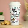 Personalised Positivity Travel Mug, thumbnail 1 of 3