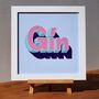 ‘Gin’ Hand Painted Framed Novelty Sign, thumbnail 1 of 4