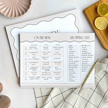 A4 Weekly Meal Planner With Perforated Shopping List, 7 of 7