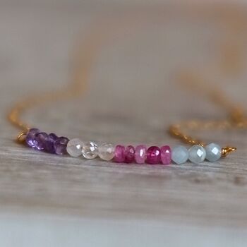 Mixed Birthstone Necklace, 2 of 11