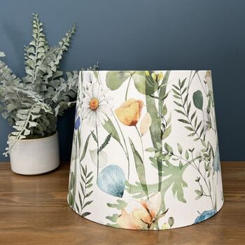 Alda Blue Spring Flowers Floral Empire Lampshade, 9 of 10