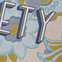 'Tickety Boo' Screen Print On Vintage Wallpaper, thumbnail 2 of 6
