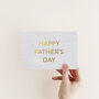 Stylish Father's Day Luxury Gold Foil Card, thumbnail 1 of 4