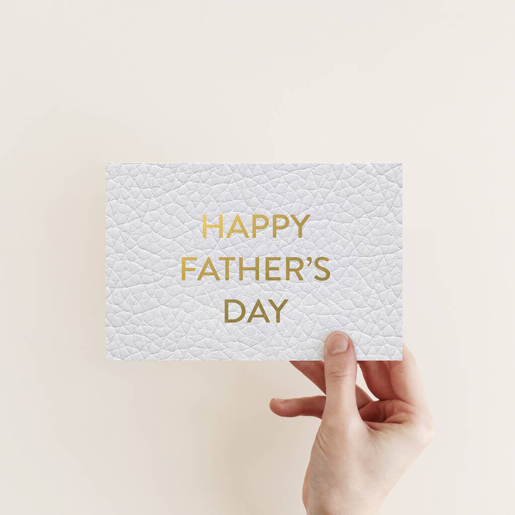 Stylish Father's Day Luxury Gold Foil Card, 1 of 4