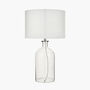 Clear Bubble Glass Table Lamp With Shade, thumbnail 5 of 8