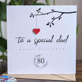 Personalised 80th Birthday Card For Special Dad, 3 of 4