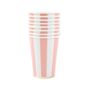 Petal Pink Cabana Stripe Party Cups X Eight, thumbnail 2 of 2