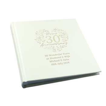 Personalised 30th Pearl Anniversary Photo Album, 4 of 7