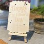 Personalised Wooden Happy 1st Father's Day Plaque, thumbnail 1 of 3