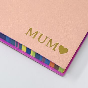 Mothers Day Rainbow Edged Small A6 Notebook, 4 of 6