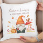 Personalised Autumn Gonk Cushion, thumbnail 3 of 4