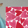 Pink Hearts Card, thumbnail 2 of 10