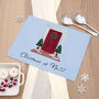 Personalised Festive Door Glass Chopping Board, thumbnail 1 of 5