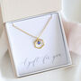 Gold Plated Hexagon Birthstone Charm Necklace, thumbnail 4 of 11