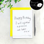 Squeeze A Present Out Birthday Card From The Dog, thumbnail 2 of 3