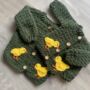 Personalised Baby Name Cardigan With Chicks, thumbnail 9 of 12