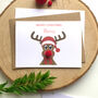 Personalised Childrens Rudolph Christmas Card, thumbnail 1 of 2