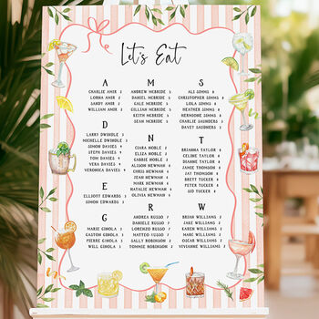 Cocktail Themed Table Plan, 2 of 6