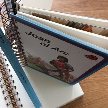 'Joan Of Arc' Upcycled Notebook, 6 of 6