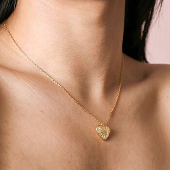 Sunbeam Heart Pendant Necklace, 2 of 8