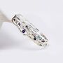 Silver Bangle With Blue Topaz, Iolite And Amethyst, thumbnail 3 of 7