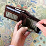 Personalised Vintage Brown Leather Rfid Wallet, thumbnail 2 of 4