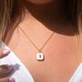 White Heart Locket Necklace, Silver Or Gold, thumbnail 4 of 10