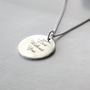 Sterling Silver Compass Necklace Personalised, thumbnail 6 of 6