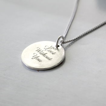 Sterling Silver Compass Necklace Personalised, 6 of 6