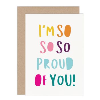 So So So Proud Of You Congratulations Card, 2 of 2