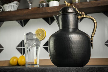 Hammered Dark Copper Jug Pitcher, Heavy Duty Copper Jug, 4 of 7