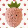 Plush Melon Soft Toy – Smiley Fruit Cuddly – Cute Gift For Kids, thumbnail 3 of 5