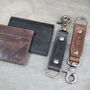 Personalised Leather Card Holder And Keying Set, thumbnail 5 of 6