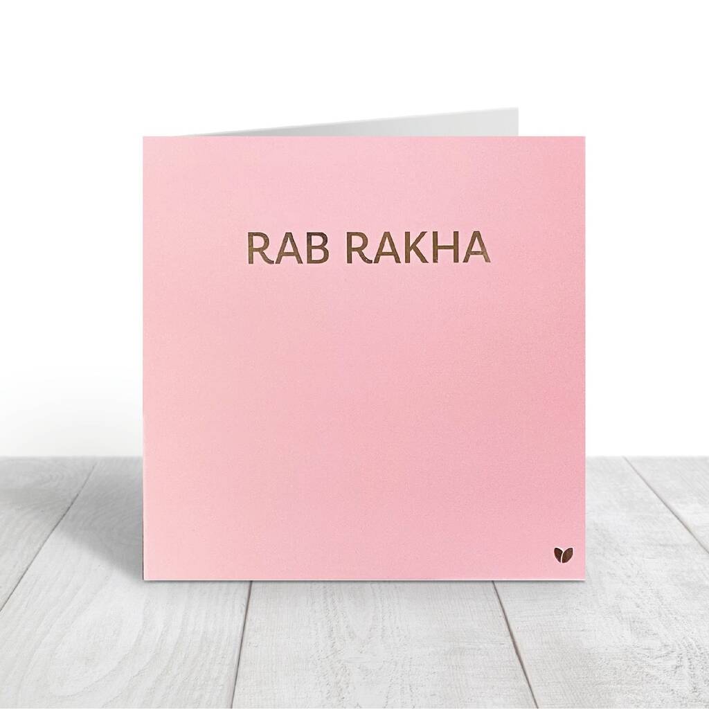 Rab Rakha Pink Greeting Card By Creäsians | notonthehighstreet.com