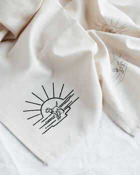 Set Of Two Organic Linen Tea Towels, 4 of 8