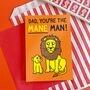 Father's Day Lion Card, thumbnail 1 of 3
