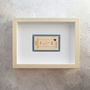 Personalised Anniversary Frame For Couple Wooden Ticket, thumbnail 4 of 6
