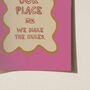 This Is Our Place House Rules Funny Typography Print, thumbnail 8 of 12