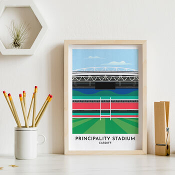 'My Rugby Stadium' Custom Illustrated Print, 3 of 10