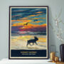 French Bulldog Limited Edition Beach Sunset Gift Print, thumbnail 1 of 8