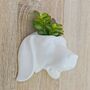 Dog Wall Hanging Plant Pot With Choice Of Plant, thumbnail 1 of 2